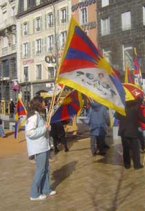 Manifestation de soutien au Tibet