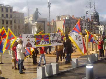 Manifestation de soutien au Tibet