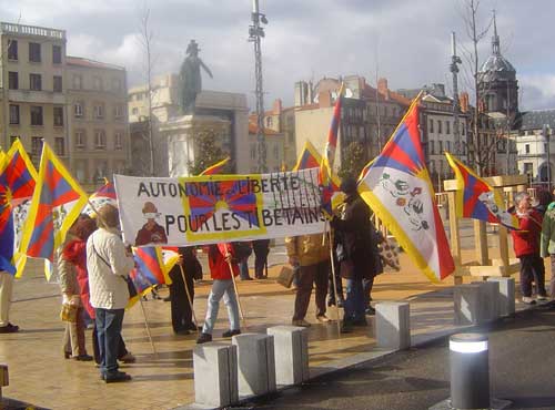 Manifestation de soutien au Tibet
