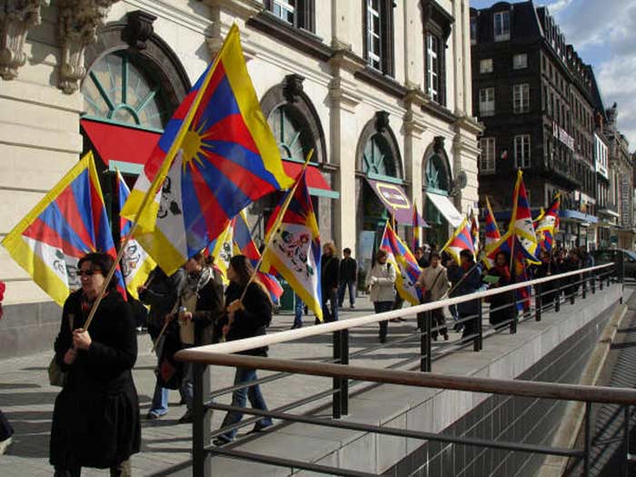 Manifestation de soutien au Tibet
